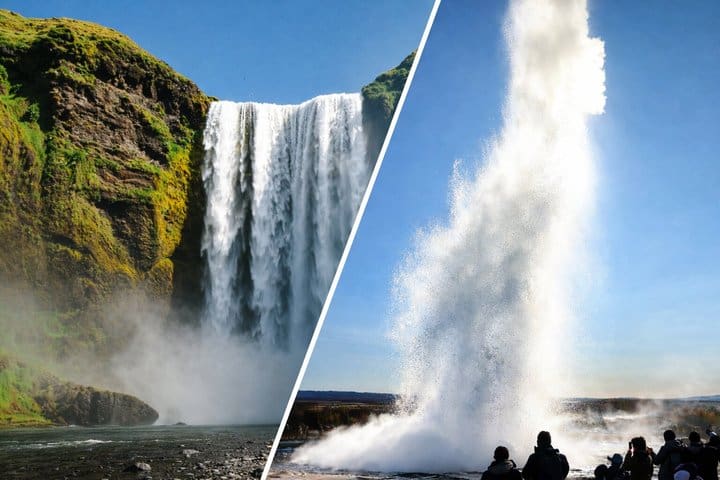 Tour Combo : Círculo Dorado Privado con Costa Sur desde Reikiavik