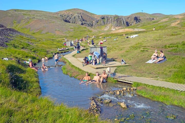 Senderismo privado por el místico Reykjadalur – Baño en el río caliente